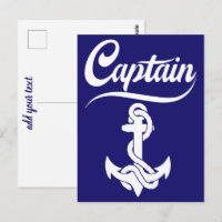 Conception nautique d'ancre de voilier capitaine