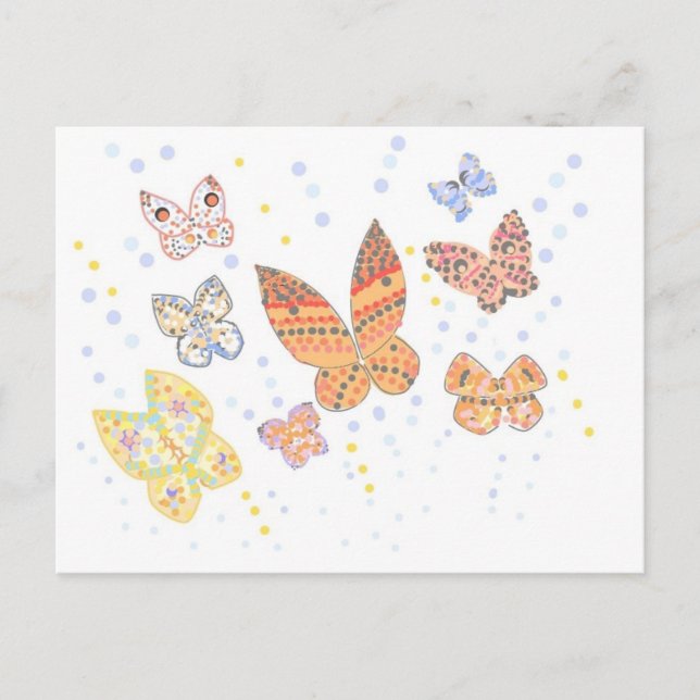 Carte Postale Conception papillon (Devant)