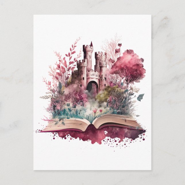Carte Postale Conception pour amateur de livres de fantasy (Devant)