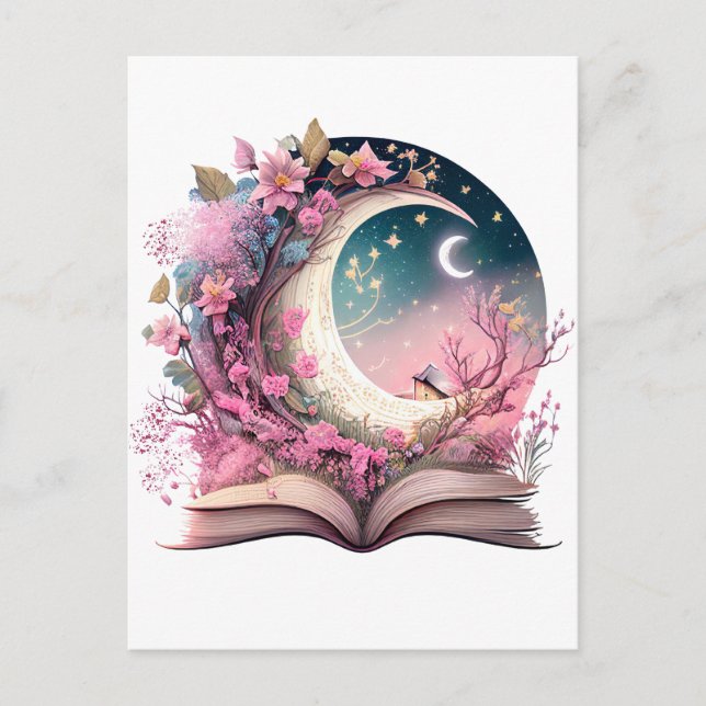Carte Postale Conception pour amateur de livres de fantasy (Devant)