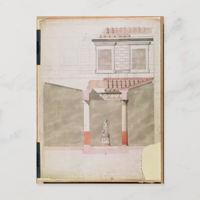 Carte Postale Conception pour l'atrium du palais Pompéi (Devant)
