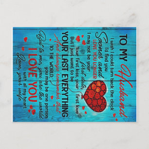 Carte Postale Conception pour mon mari Citations d'amour pour