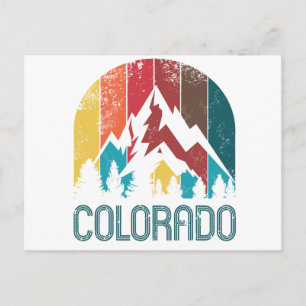 Carte Postale Conception rétro du Colorado