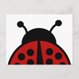 Carte Postale Conception simple de coccinelle