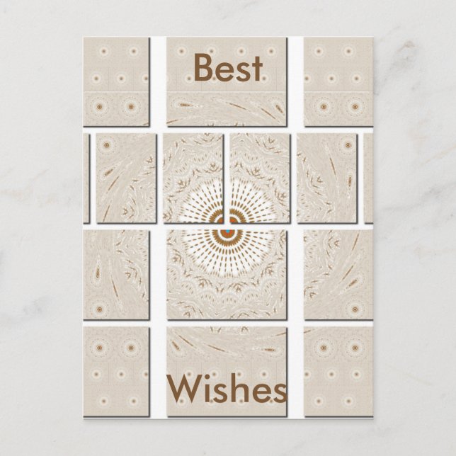 Carte Postale Conception tonale neutre minimaliste géométrique b (Devant)