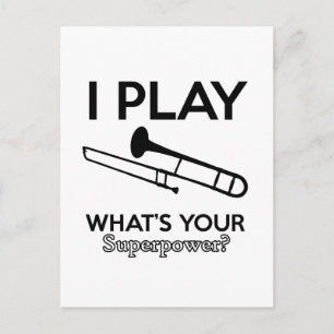 Carte Postale conception trombone