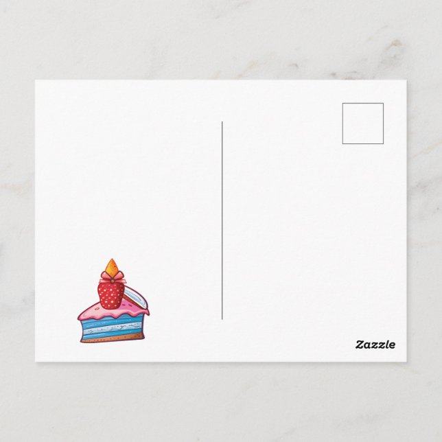 Carte Postale Conception Unicorne pour enfants (Dos)