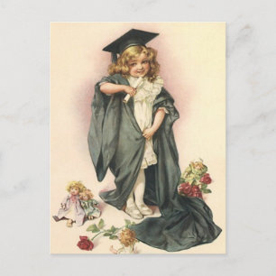 Carte postale Conception VINTAGE de diplôme pour l