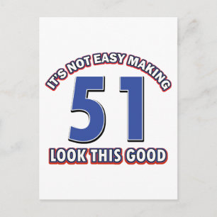 Carte Postale Conceptions d'anniversaire 51 ans