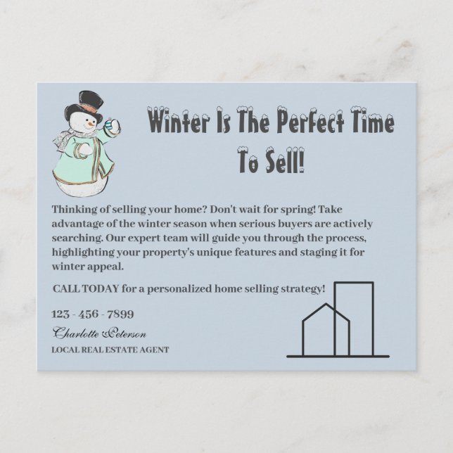 Carte Postale Conceptions Exquises pour l'Immobilier de Saison H (Devant)