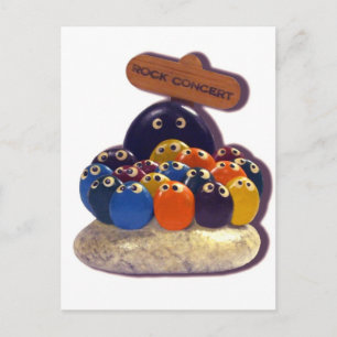 CARTE POSTALE CONCERT 1970 DE FUNNY KITSCH PET ROCK