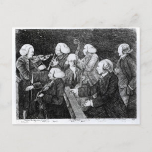 Carte Postale Concert à Cambridge, 1770