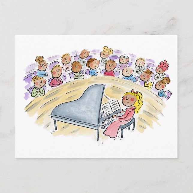 Carte Postale Concert de piano (Devant)