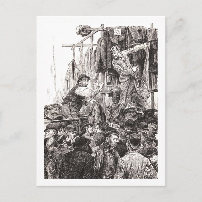 Carte Postale Concessionnaires Rivaux Dans Petticoat Lane (Devant)