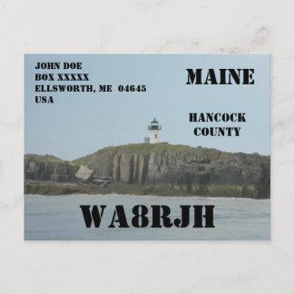 Carte Postale Concevez votre propre phare d'opérateur de radio H