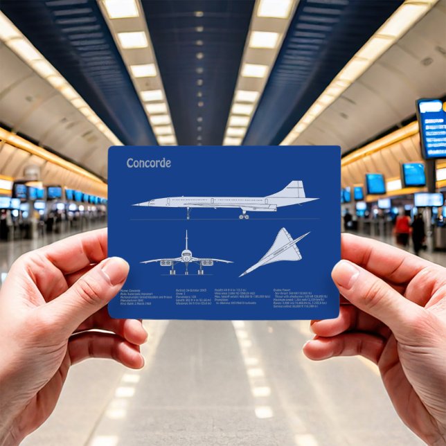 Carte Postale Concorde - Plan de dessin plan d'avion ABD (Créateur téléchargé)