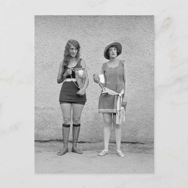 Carte Postale Concours de beauté de bain, 1922 (Devant)