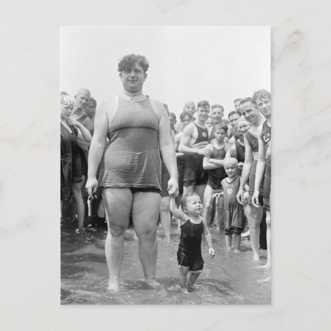 Carte Postale Concours de beauté sur le bassin de marée, 1919 (Devant)