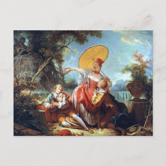 Carte Postale Concours de musique de Jean Honore Fragonard Postc (Devant)