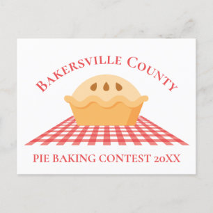 Carte Postale Concours de pâtisserie Cute Custom County Festival