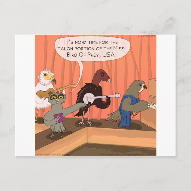 Carte Postale Concours de Talon des Oiseaux de Proie (Devant)