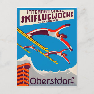 Carte Postale Concours international de ski à Oberstdorf