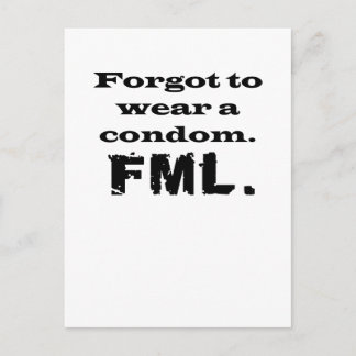 Carte Postale Condom FML