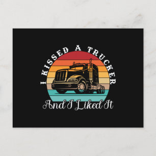 Carte Postale Conducteur de camion. Vêtements vintages 90s