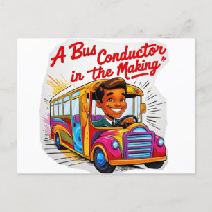 Carte Postale Conducteur de car, conducteur d'autobus