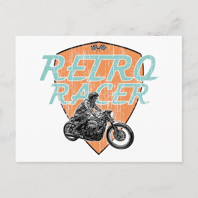 Carte Postale Conducteur rétro (Devant)