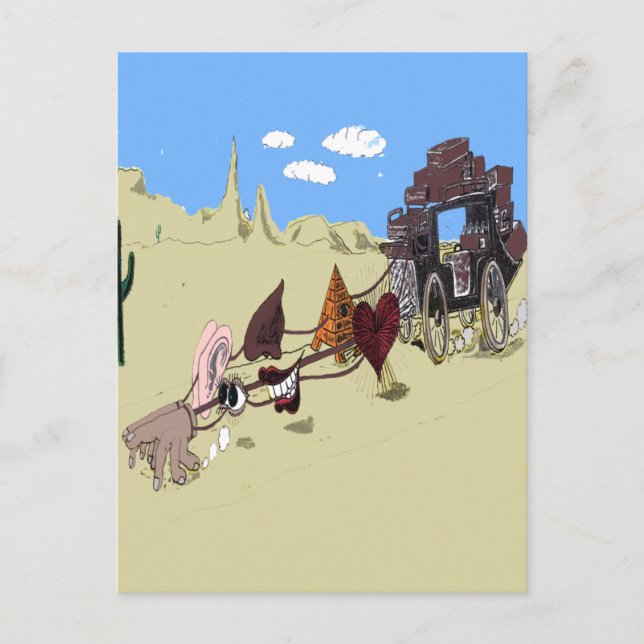 Carte Postale Conduire vos sens (Devant)