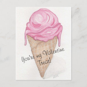 Carte Postale Cône de crème glacée