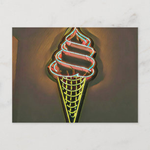 Carte Postale cône gaufre