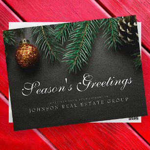 Carte Postale Cones de pin de Noël   BONNES FÊTES