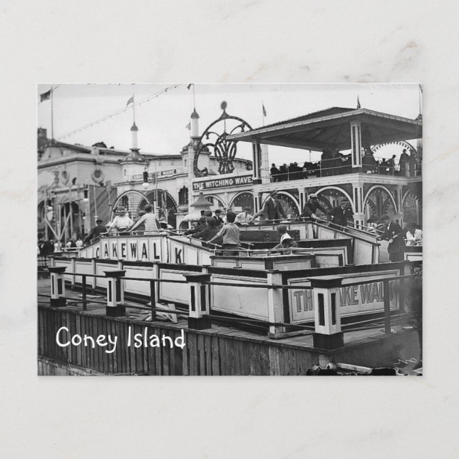 Carte postale Coney Island Cake Walk Photo Vintage (Devant)