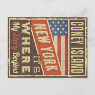 Carte Postale Coney Island New York