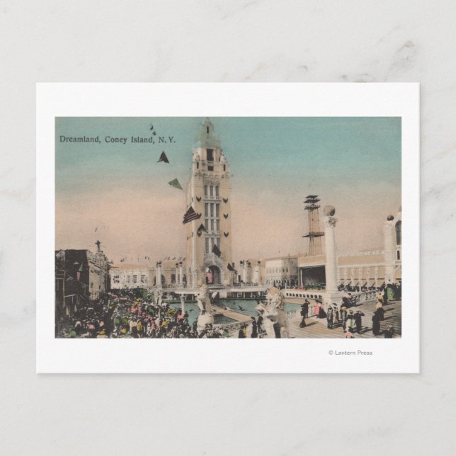 Carte Postale Coney Island, NY - Dreamland Ride (Devant)