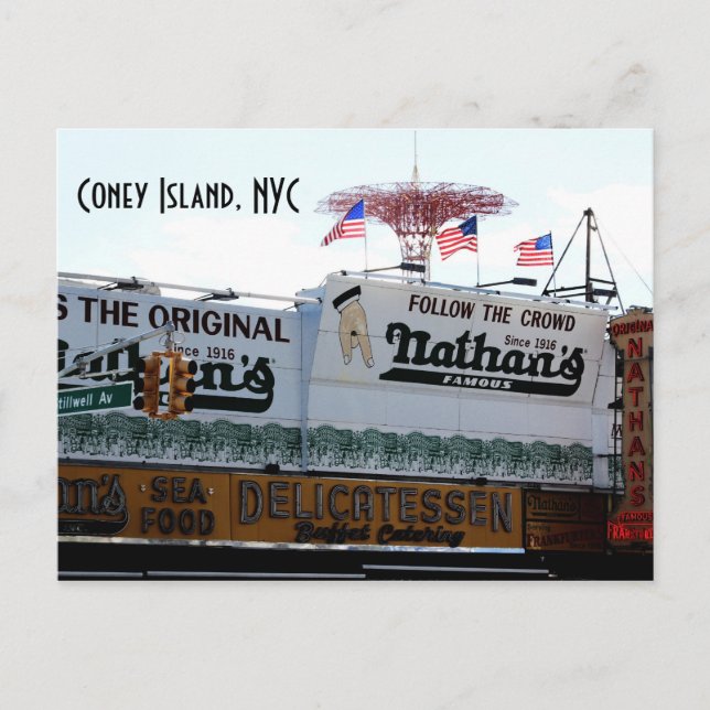 Carte Postale Coney Island, NYC (Devant)