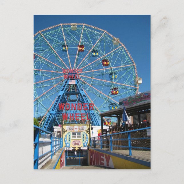 Carte Postale Coney Island Wonder Wheel (Devant)