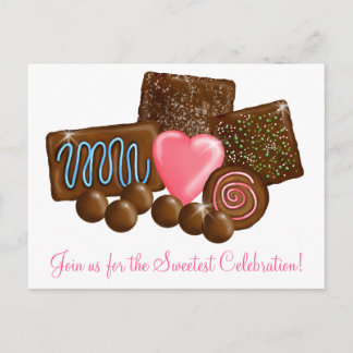 Carte Postale Confections de bonbons au chocolat