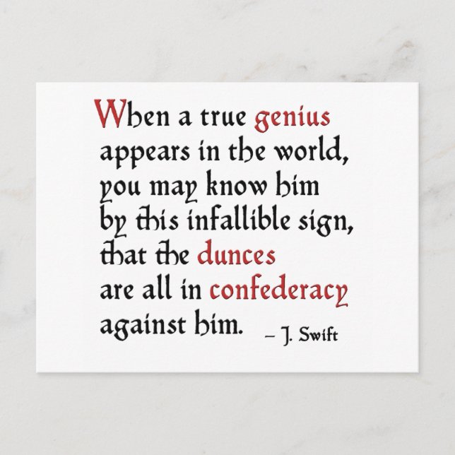 Carte Postale Confederacy des cancres (Devant)