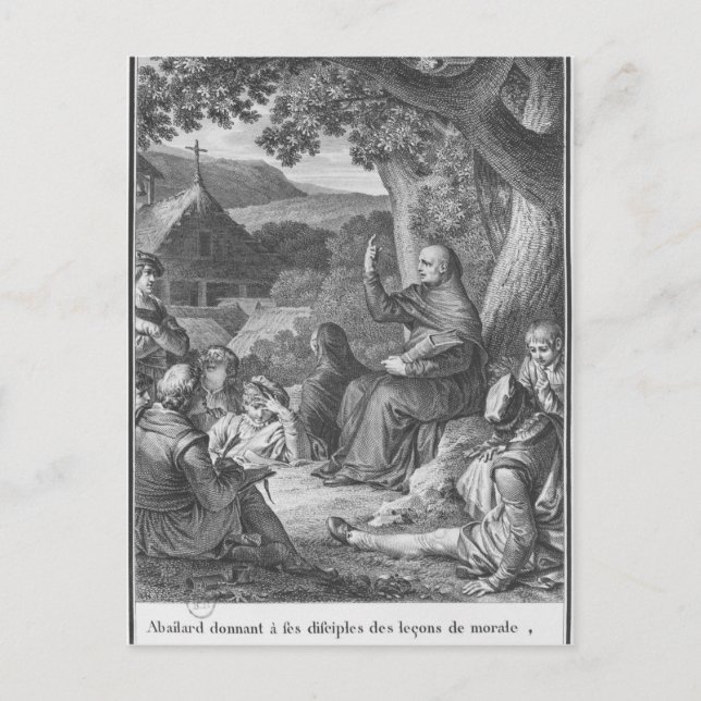 Carte Postale Conférence Abelard dans le Champagne déserté (Devant)