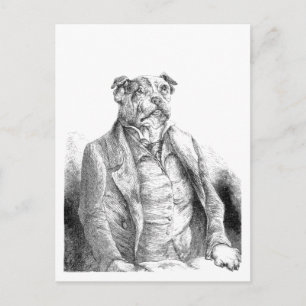 Carte Postale "Conférence canine"