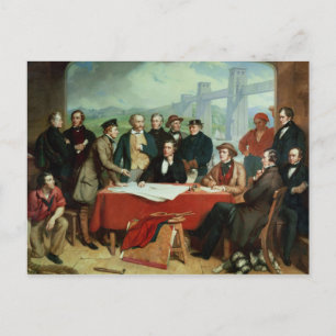 Carte Postale Conférence des ingénieurs au pont Britannia