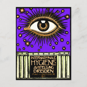 Carte Postale Conférence internationale d'hygiène de 1911 à Dres