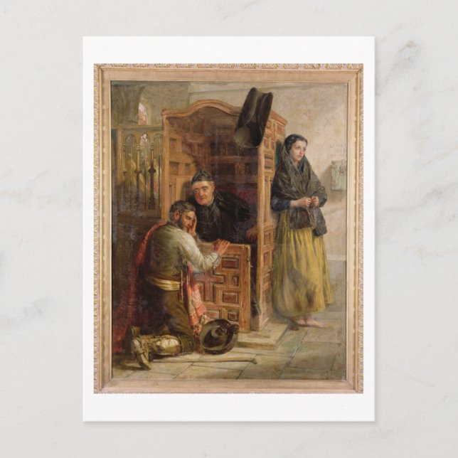 Carte Postale Confession, 1862 (Devant)