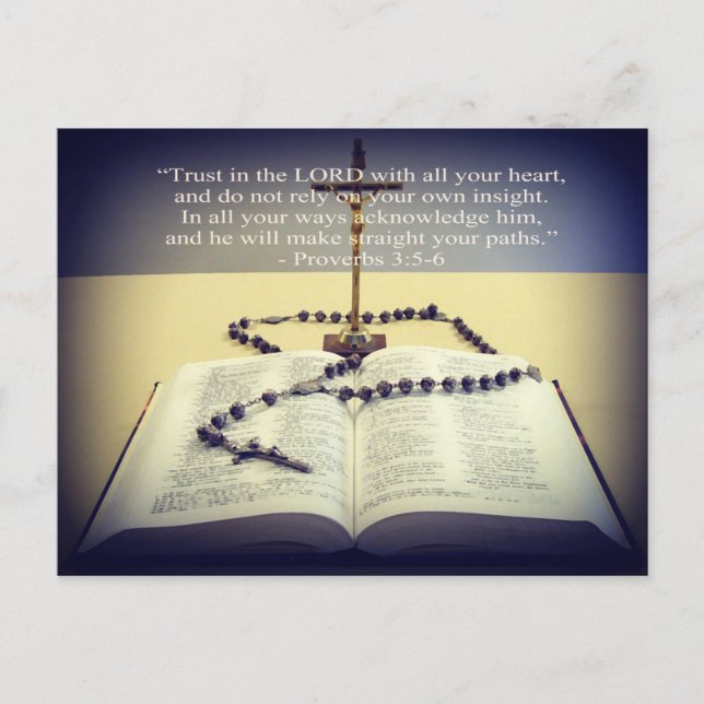 Carte Postale Confiance dans le message du Seigneur (Devant)