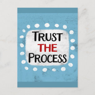 Carte postale Confiance dans le Processus