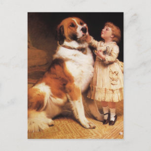 Carte Postale Confiance de Charles Burton Barber, Saint Bernard