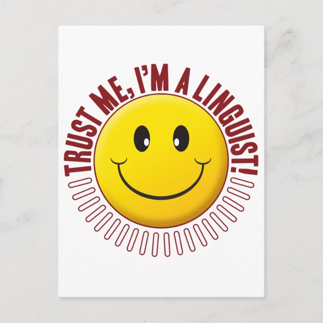 Carte Postale Confiance linguistique (Devant)